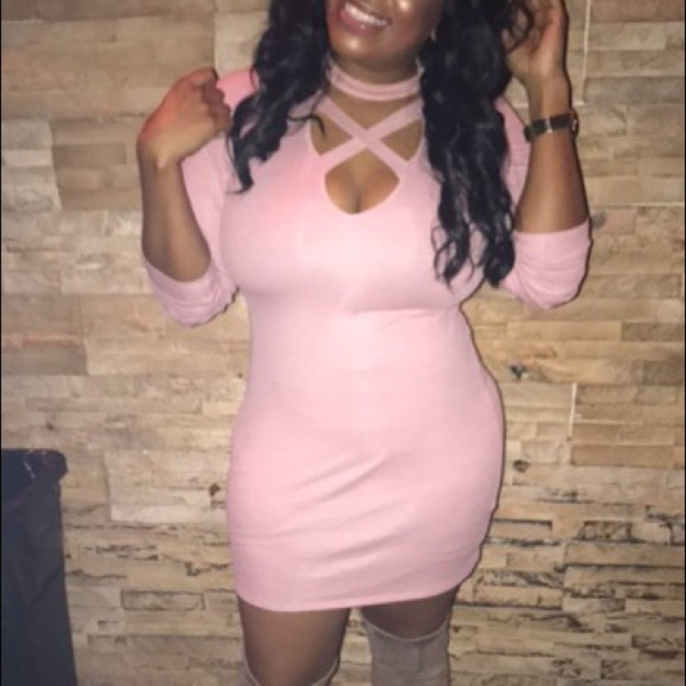 A Pink Mini Dress